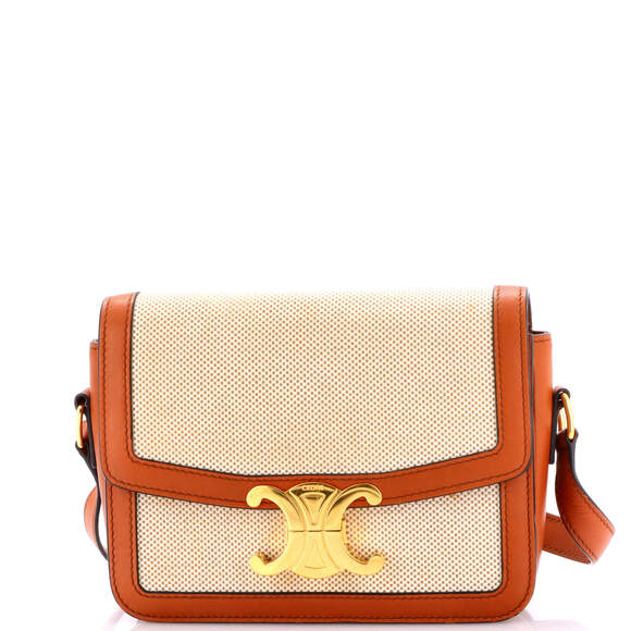 Celine Handbags - Celine Teen Triomphe Shoulder Bag Canvas with Leather